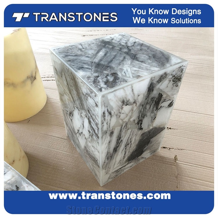 Hot Sale Translucent Alabaster Lighting Box