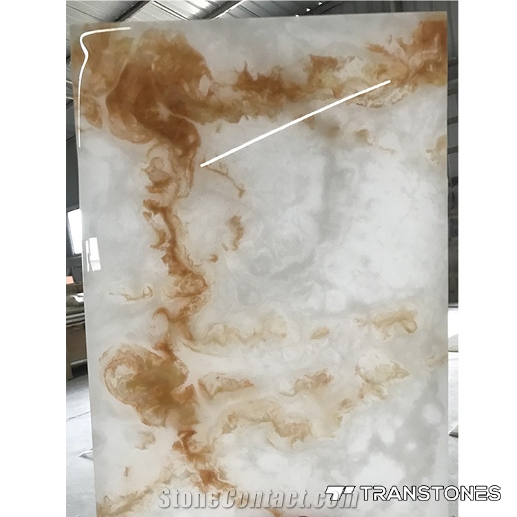 Translucent Both Sides Polished Stone Wall Panel
