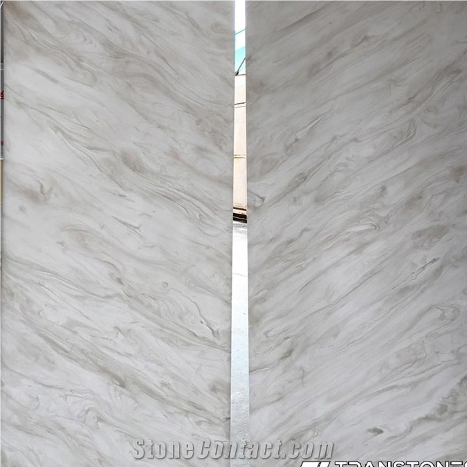 Translucent Polished Book-Match Faux Onyx Stone