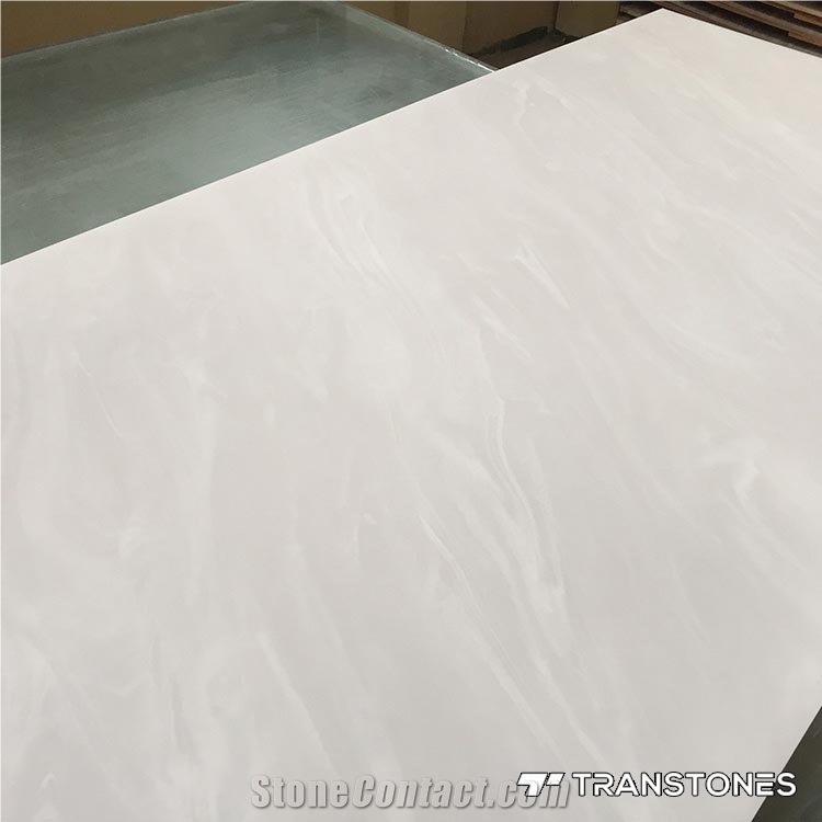 Translucent Polished Book-Match Faux Onyx Stone