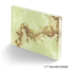 Translucent Resin Panels Decorated Alabaster Stone