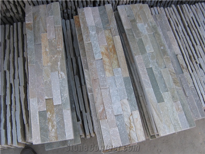 Slate Culture Stone Strips Wall Panel Cladding