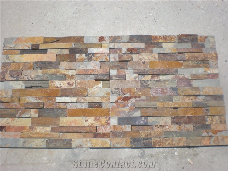 Slate Culture Stone Strips Wall Panel Cladding