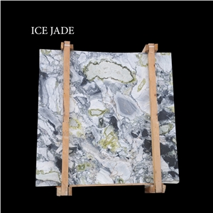 Ice Jade, Green, Grey and White Marble Slabs