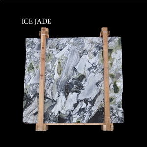 Ice Jade, Green, Grey and White Marble Slabs