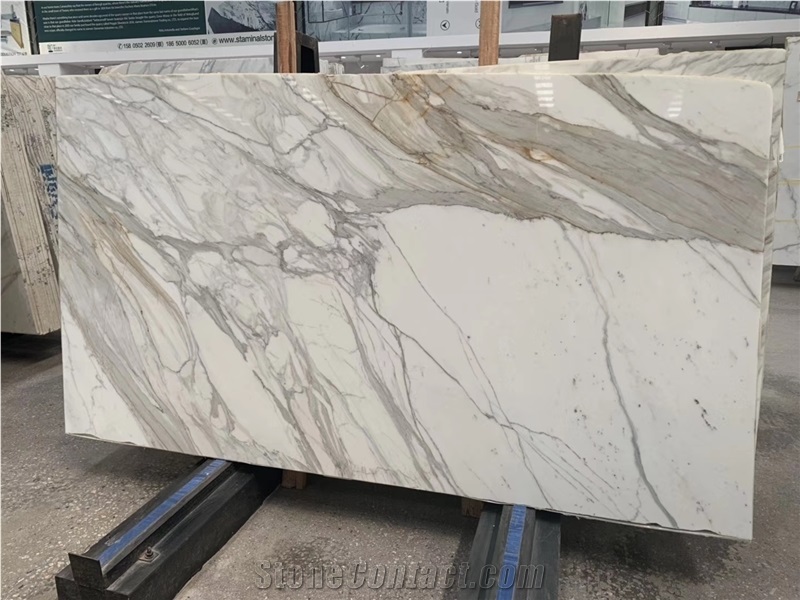 Bianco Calacatta Pearl Marble Slab Wall Tile Stone