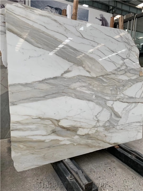 Bianco Calacatta Pearl Marble Slab Wall Tile Stone