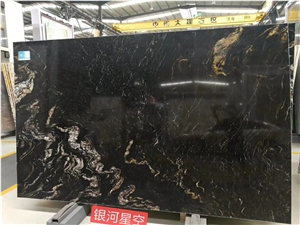 Black Cosmic Granite Nebula Black Slab in China