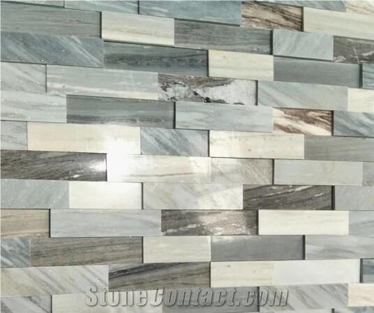 Blue Sands Wave Cultured Stone for Wall Corner