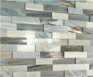Blue Sands Wave Cultured Stone for Wall Corner