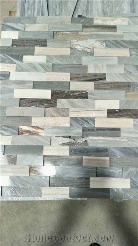 Blue Sands Wave Cultured Stone for Wall Corner