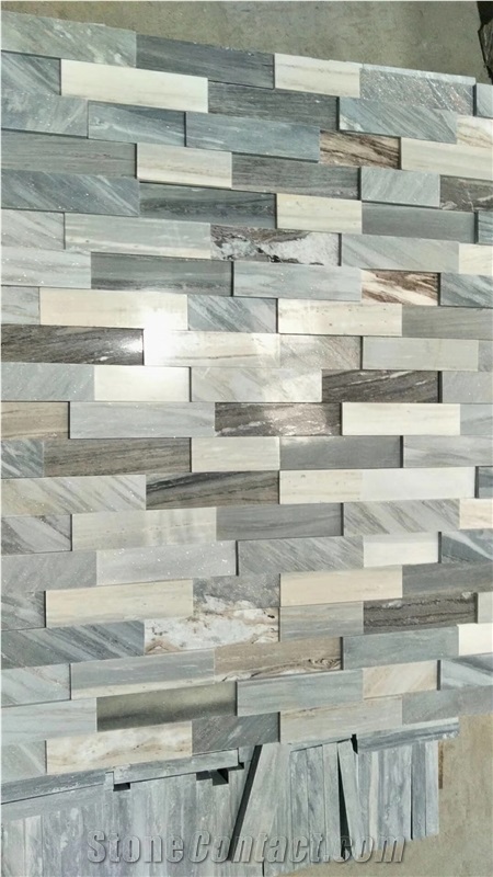 Blue Sands Wave Cultured Stone for Wall Corner