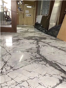 Brazil Invisible Gray Marble Stone Big Polished Slab Tile