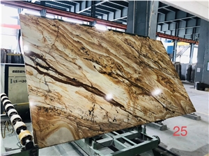 Brazil Roma Imperiale Quartzite Empire Gold Polished Slab