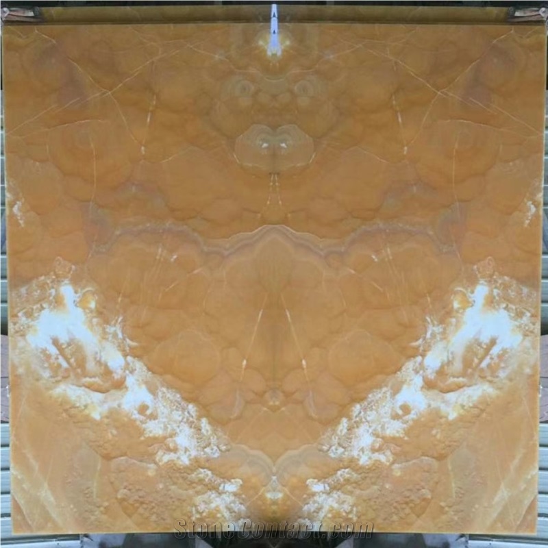 China Agate Jade Gold Onyx Mirror Wall Slab Tile