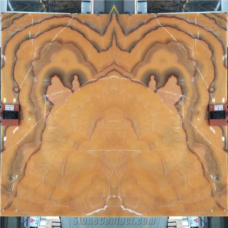 China Agate Jade Gold Onyx Mirror Wall Slab Tile
