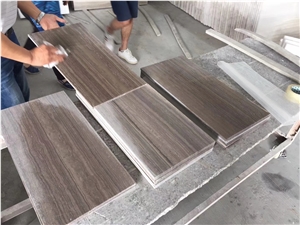 China Coffee Wood Marble Slab Tile for Floor Wall