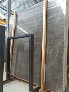 China New Clouds Gray Marble Slab Wall Caldding