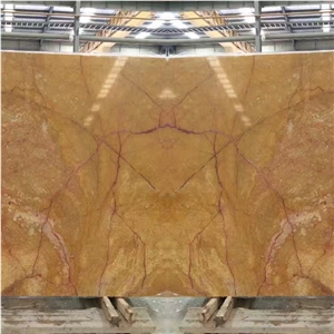 China Seattle Gold Marble Golden Stone Slab Tile