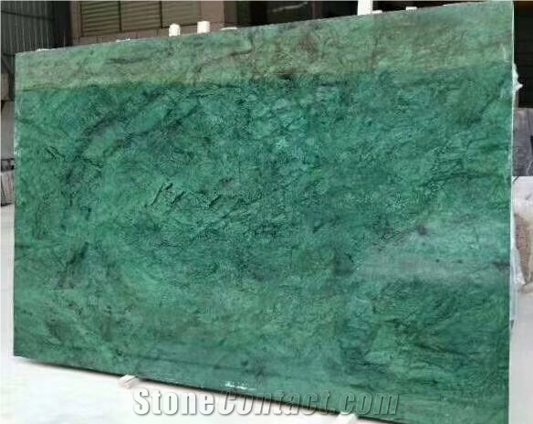 Forest Dark Green Marble Slabs Floor Tiles