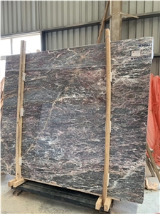 Franch Rose Brown Gold Marble Slab in China Stone