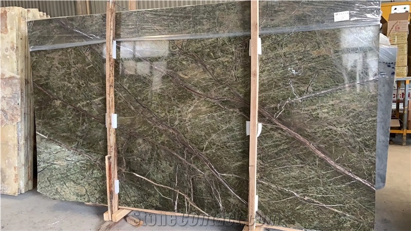 India Rainforest Bidasar Green Marble in China