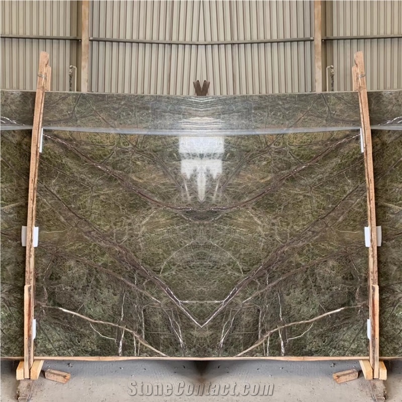 India Rainforest Bidasar Green Marble in China