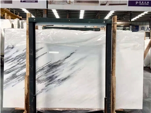 Ink Mountain White Marble Stone Slab Natural Stone Ink Mountain White Marble Stone Slab Natural Stone