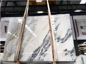 Ink Mountain White Marble Stone Slab Natural Stone