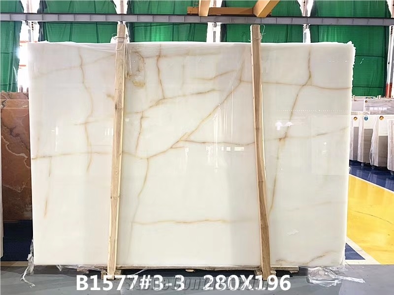 Iran White Snow Persian Natural Onyx Slab Tile