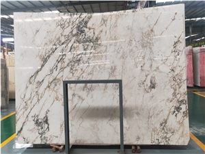 Italy Fior Di Pesco Apuano Marble Slab in China
