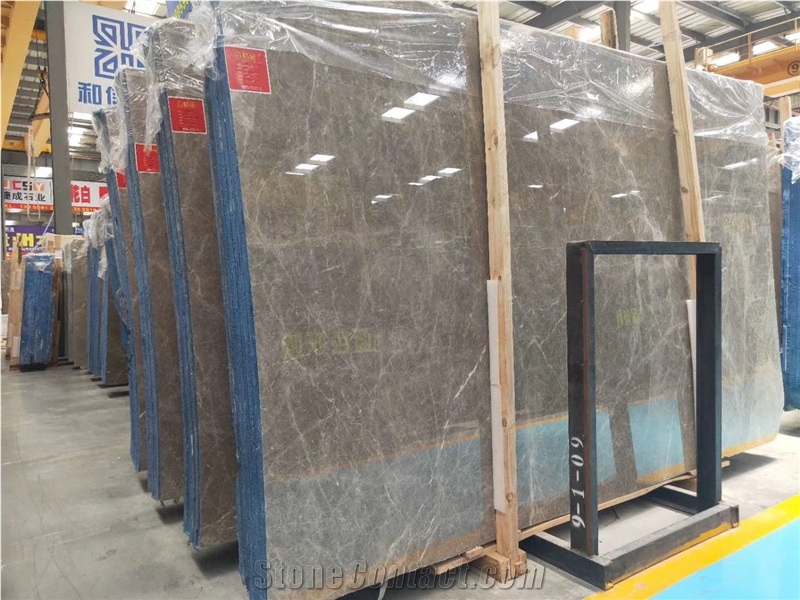 Maya Grey Marble Slabs Tiles