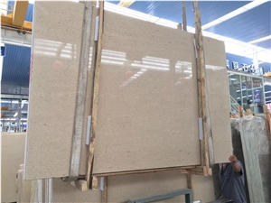 Moka Gold Limestone Slab in China Market