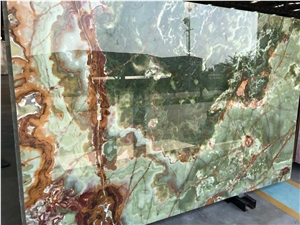 Natural Fantasia Verde Onyx Fantasy Green Stone