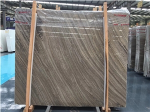 New Brown Color Kirin Wood Grain Marble in China