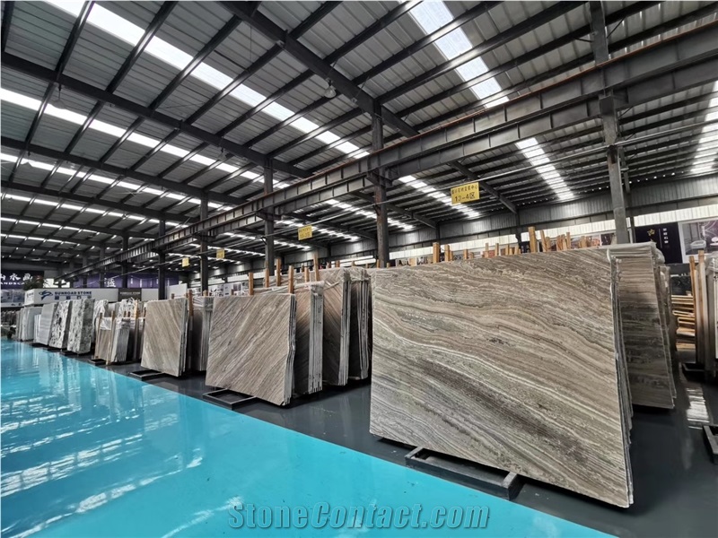 New Brown Color Kirin Wood Grain Marble in China