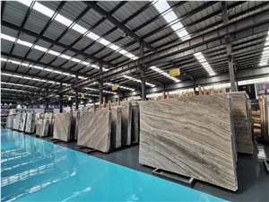 New Brown Color Kirin Wood Grain Marble in China