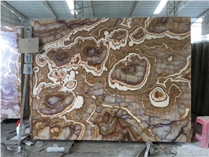 Persian Tiger Onyx Wooden Stone Slab Wall Cladding Persian Tiger Onyx Wooden Stone Slab Wall Cladding