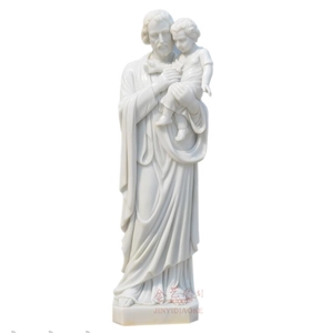 Pure White Marble Stone Religious Statue Sculpture