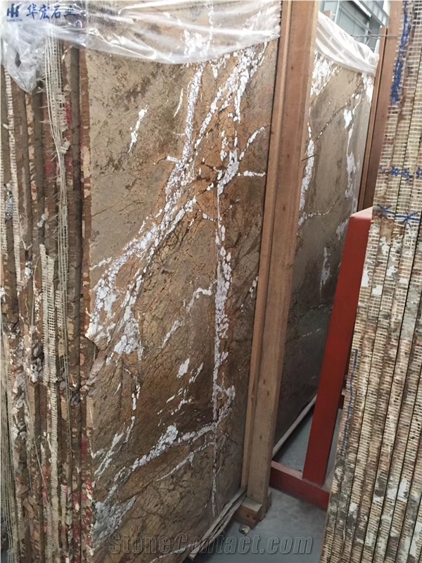 Rain Forest Marble Bidasar Gold Rainforest Slab