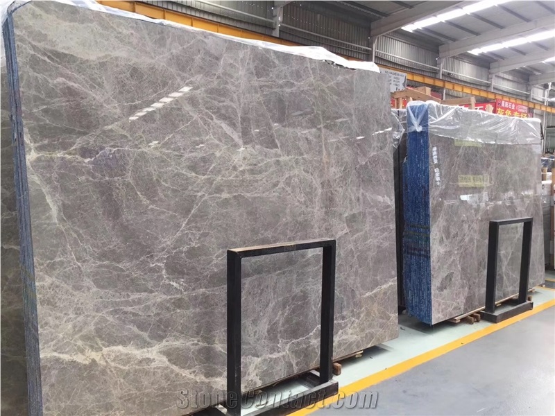 Turkey Hermes Grey Marble Luna Stone Polished Big Slab