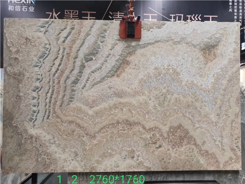 Water Ink Onyx Jade Peacock Moyu Stone in China