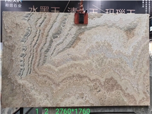Water Ink Onyx Jade Peacock Moyu Stone in China