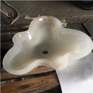 White Onyx Winter Sweet Basin & Sink
