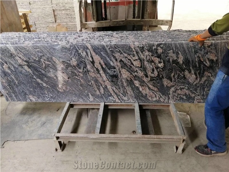Grey Granite Stone,China Juparana Slabs Tile