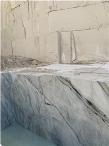 Frozen White Marble Blocks