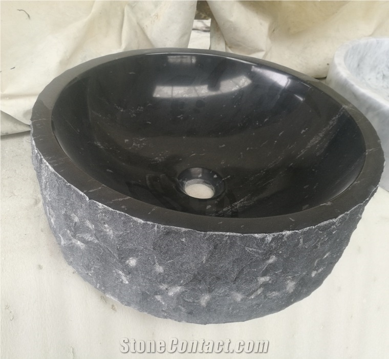 Carved Hand Wash Basin Public Bathroom Sinks