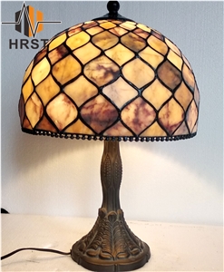 Yellow Semi-Precious Stone Table Lamp for Room