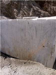 Azna Crystal White Marble Blocks from Iran Quarry