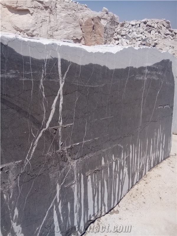 In Stock Pietra Gray Marble Blocks Iran Quarry Directly